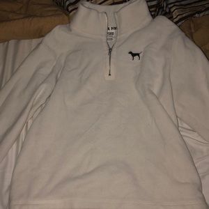 vs pink quarter zip